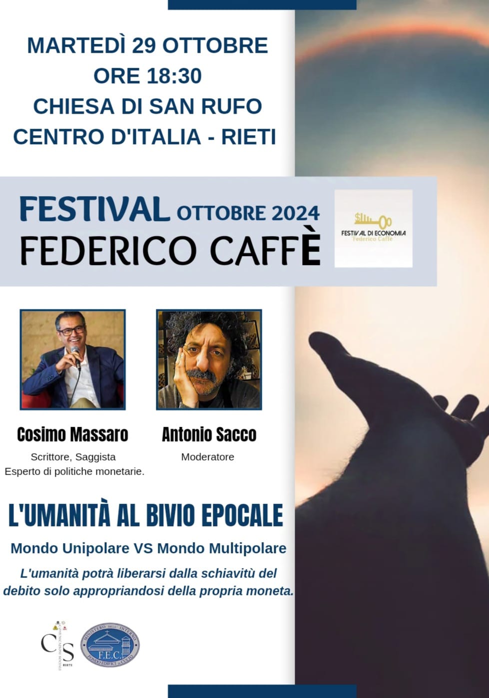 Festival di Economia “Federico Caffè” a Rieti: L’Umanità al Bivio Epocale